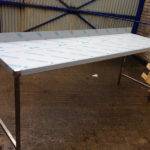 stainless prep table