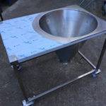 stainless steel feed hopper table